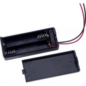 Elemtartó mikroelemhez 2x AAA, vezetékes, TRU COMPONENTS SBH421-1AS