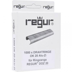 Regur OK 20 huzalgyűrű alumínium-cink 1000 db Regur 60715 Méret (H x Sz x Ma) 10 x 90 x 23 mm