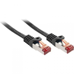RJ45 Hálózat Csatlakozókábel 5.00 m Fekete LINDY