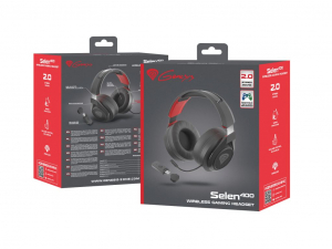 Genesis Selen 400 vezeték nélküli gaming headset fekete-piros (NSG-1673)