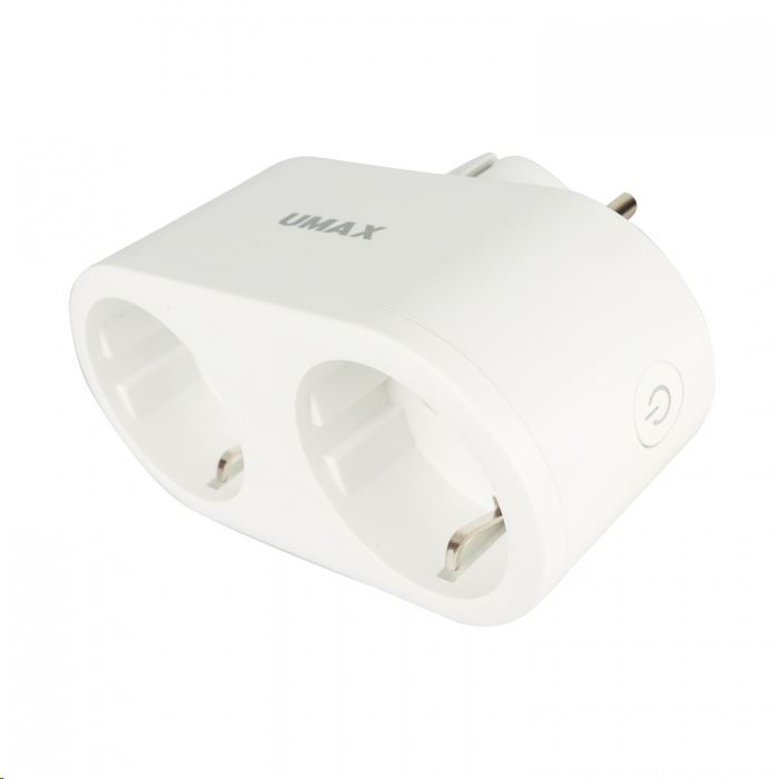 Umax U-Smart Wifi Plug Duo okos konnektor fehér (UB902)