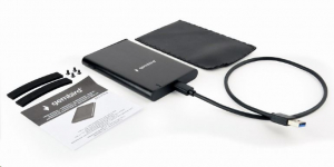 Gembird 2.5'' külső SATA merevlemez ház USB 3.1 Gen1 fekete (EE2-U3S-6)