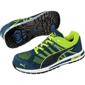 PUMA Safety Elevate Knit Green Low 643170-47 Biztonsági cipő S1P Méret: 47 Zöld, Sárga 1 pár