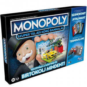 Hasbro Monopoly Szuper teljes körű bankolás társasjáték (E8978165)