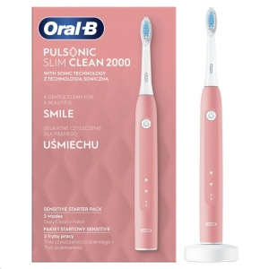Braun Oral-B Pulsonic Slim Clean 2000 pink elektromos fogkefe (421020130586)