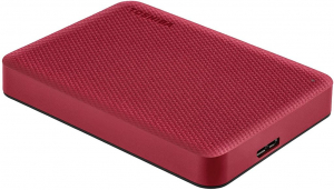 4TB Toshiba 2.5" Canvio Advance külső winchester piros (HDTCA40ER3CA)