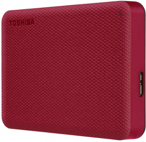 4TB Toshiba 2.5" Canvio Advance külső winchester piros (HDTCA40ER3CA)