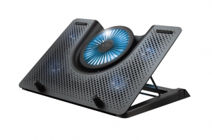 Trust GXT 1125 Quno 17.3" notebook hűtőpad fekete (23581)