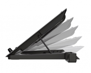 Trust GXT 1125 Quno 17.3" notebook hűtőpad fekete (23581)