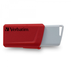 Pen Drive 16GB Verbatim Store 'n' Click USB 3.2 Gen 1 piros-k&eacute;k-s&aacute;rga 3db/cs (49306)