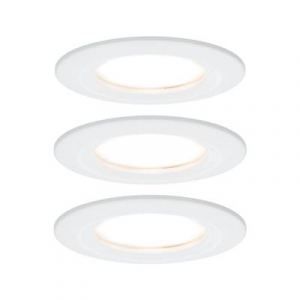 Fürdőszobai beépíthető lámpa 3 részes készlet LED LED 19.5 W IP44 Paulmann Nova Fehér (matt)