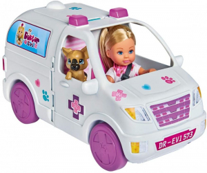 Simba Toys Evi Love: Doktor Evi állatorvosi szett mentővel (105733488)