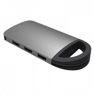 Umax U-Connect Type-C Multiport H7 univerzális notebook dokkoló szürke (UB307)