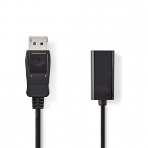 Nedis DisplayPort/HDMI átalakító kábel fekete 0,2m (CCGP37150BK02)