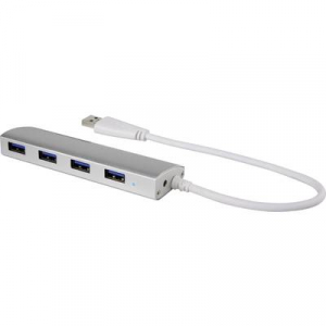 4 portos USB hub, alumínium, Renkforce 1234385