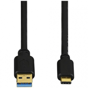 Hama 135735 3.1 USB TYPE C/USB A adatkábel 0,75m fekete (135735)