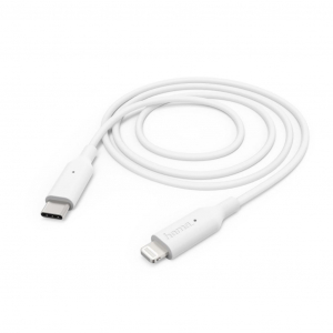 Hama USB Type-C - Lightning adat- és töltőkábel fehér 1m (183295)