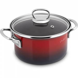Lamart Email edény üvegtetővel 16cm (LT1180)
