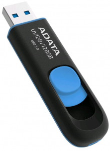 Pen Drive 128GB ADATA UV128 fekete-k&eacute;k USB3.0 (AUV128-128G-RBE)