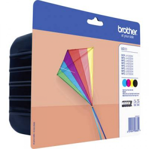 Brother Tinta LC-223 Eredeti Kombinált csomag Fekete, Cián, Bíbor, Sárga LC223VALBPDR