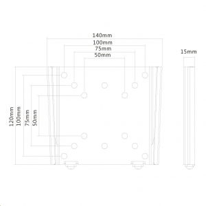 Newstar fali tartó LCD 10"-30'' fekete (FPMA-W25BLACK)