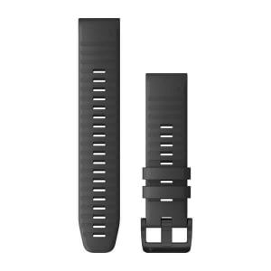 Garmin óraszíj Fenix 6 solar 22mm szilikon szürke (010-12863-22)