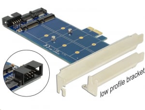 DeLock 2x M.2 bővítő kártya PCI-E (89374)