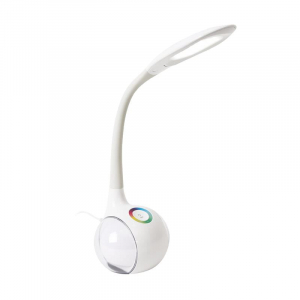 Platinet LED asztali l&aacute;mpa &eacute;s &eacute;jjeli f&eacute;ny 7W feh&eacute;r (PDL20)