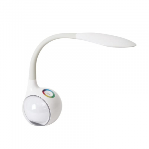 Platinet LED asztali l&aacute;mpa &eacute;s &eacute;jjeli f&eacute;ny 7W feh&eacute;r (PDL20)