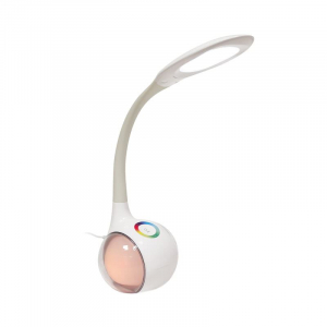 Platinet LED asztali l&aacute;mpa &eacute;s &eacute;jjeli f&eacute;ny 7W feh&eacute;r (PDL20)