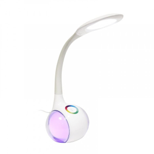 Platinet LED asztali l&aacute;mpa &eacute;s &eacute;jjeli f&eacute;ny 7W feh&eacute;r (PDL20)