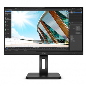 24" AOC Q24P2Q LCD monitor fekete