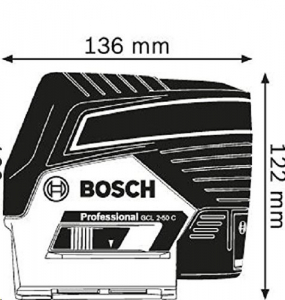 Bosch Professional GCL 2-50 C pont és vonallézer (0601066G00)