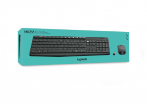 Logitech Cordless Desktop MK235 vezeték nélküli német billentyűzet + optikai egér (920-007905)