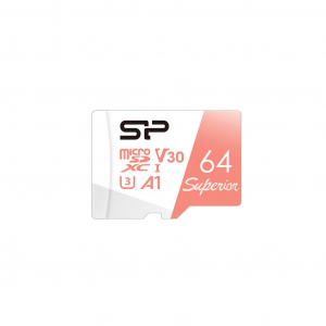 64GB microSDXC Silicon Power Superior CL10 U3 V30 + adapter (SP064GBSTXDV3V20SP)