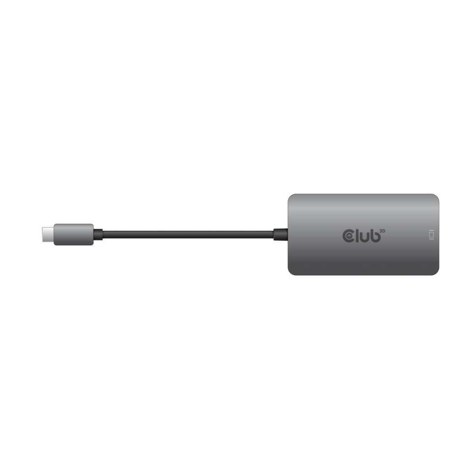 CLUB3D USB 3.1 Type C -> Dual Link DVI-D adapter szürke (CAC-1510)