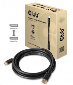 CLUB3D DisplayPort 1.4 HBR3 - DisplayPort 1.4 HBR3 8K 4m kábel (CAC-1069B)
