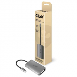 CLUB3D USB 3.1 Type C -> Dual Link DVI-D adapter szürke (CAC-1510)