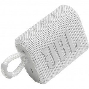 JBL Go 3 vízálló hordozható Bluetooth hangszóró fehér (JBLGO3WHT)