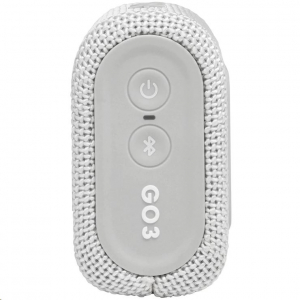 JBL Go 3 vízálló hordozható Bluetooth hangszóró fehér (JBLGO3WHT)