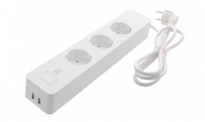 Deltaco Smart Home okos elosztó Wi-Fi 13A 3 dugalj + 2 USB 1.5m (SH-P03USB2)