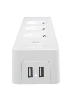 Deltaco Smart Home okos elosztó Wi-Fi 13A 3 dugalj + 2 USB 1.5m (SH-P03USB2)