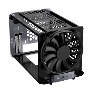 Jonsbo V8 táp nélküli ablakos ITX ház szürke