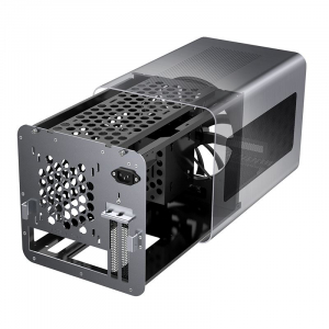 Jonsbo V8 táp nélküli ablakos ITX ház szürke