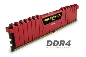 32GB 2666MHz DDR4 RAM Corsair Vengeance LPX Red CL16 (2x16GB) (CMK32GX4M2A2666C16R)