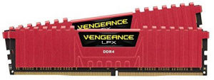 32GB 2666MHz DDR4 RAM Corsair Vengeance LPX Red CL16 (2x16GB) (CMK32GX4M2A2666C16R)