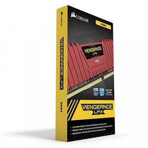 32GB 2666MHz DDR4 RAM Corsair Vengeance LPX Red CL16 (2x16GB) (CMK32GX4M2A2666C16R)