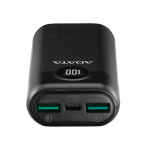 ADATA P10000QCD Power Bank 10000mAh fekete (AP10000QCD-DGT-CBK)
