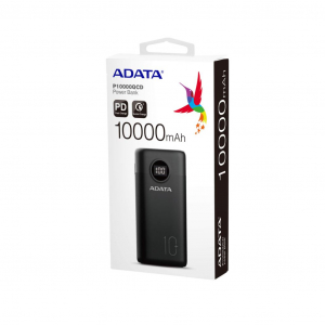 ADATA P10000QCD Power Bank 10000mAh fekete (AP10000QCD-DGT-CBK)