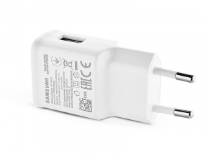 Samsung gyári USB hálózati töltő adapter - 5V/2A fehér ECO csomagolás (EP-TA200EWE)